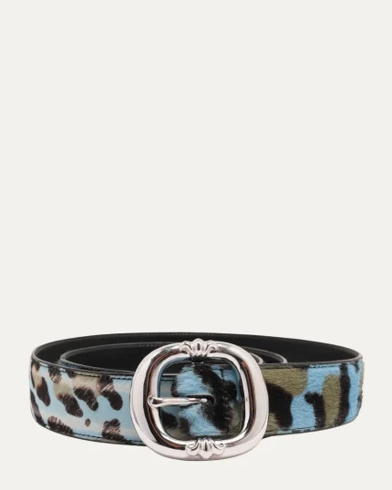 Chrome Hearts St Barth Exclusive Leopard Gunslinger Belt
